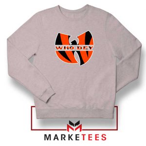 Who Dey Wutang Logo Sport Grey Sweater