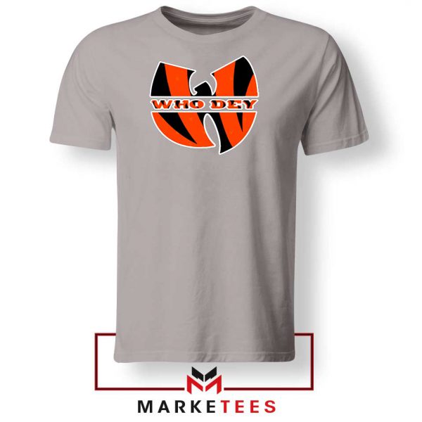 Who Dey Wutang Logo Sport Grey Tee