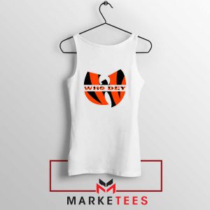 Who Dey Wutang Logo White Tank Top