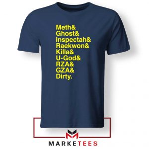 Wu Tang Names Navy Blue Tshirt