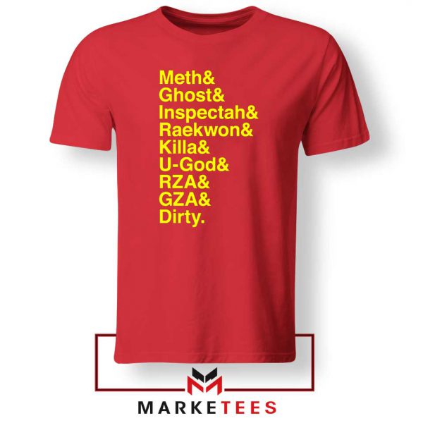 Wu Tang Names Red Tshirt