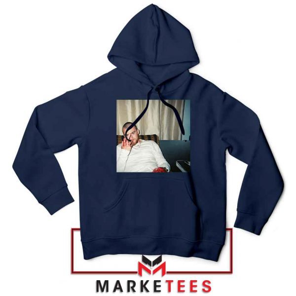 Angus Cloud Actor Navy Blue Hoodie