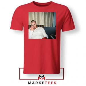 Angus Cloud Actor Red Tee