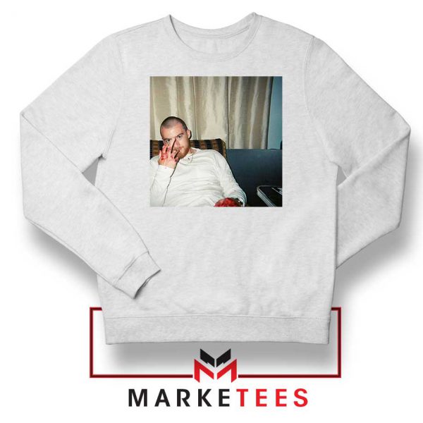 Angus Cloud Actor White Sweatshirt