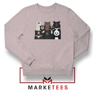 Bear Family Portrait Sport Grey Sweatshirt