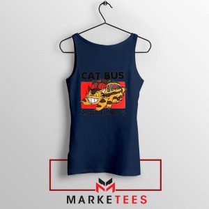 Catbus Nekobasu Totoro Navy Blue Tank Top