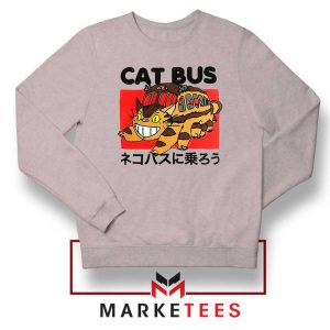 The Catbus Nekobasu Totoro Sport Grey Sweater