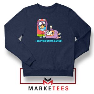 Dog Cartoon Bluey Heeler Navy Blue Sweatshirt