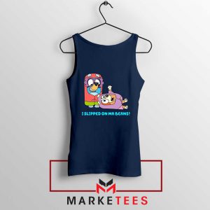 Dog Cartoon Bluey Heeler Navy Blue Top