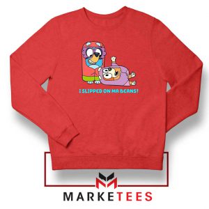 Dog Cartoon Bluey Heeler Red Sweatshirt