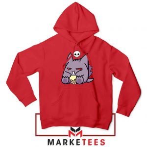 Gengar Cute Boba Red Jacket