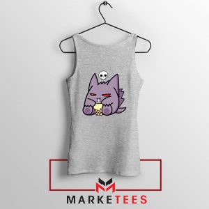 Gengar Cute Boba Sport Grey Tank Top