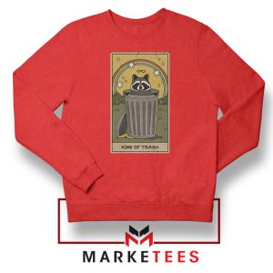 Little King Trash Racoon Red Sweatshirt