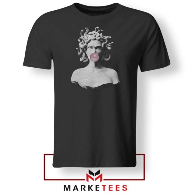 Medusa Blowing Bubblegum Pop Art Graphic Tee