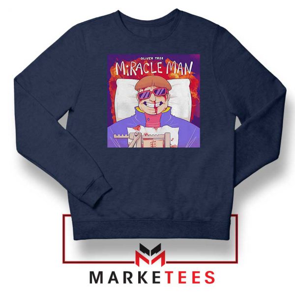 Miracle Man Song Navy Blue Sweatshirt