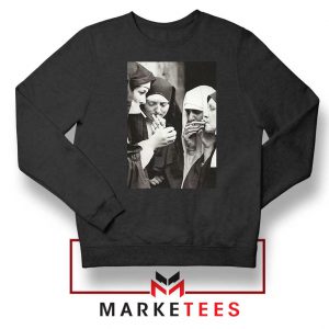 Nuns Smoking Poster Black Sweater