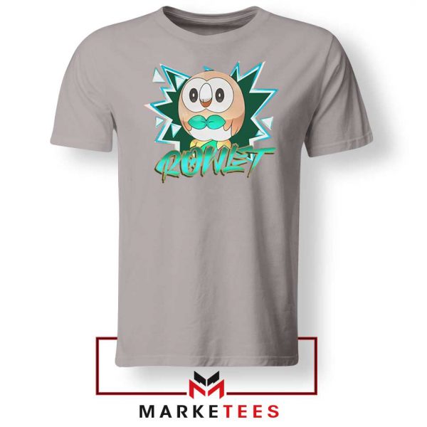 Rowlet Gen 7 Characters Grey Tshirt