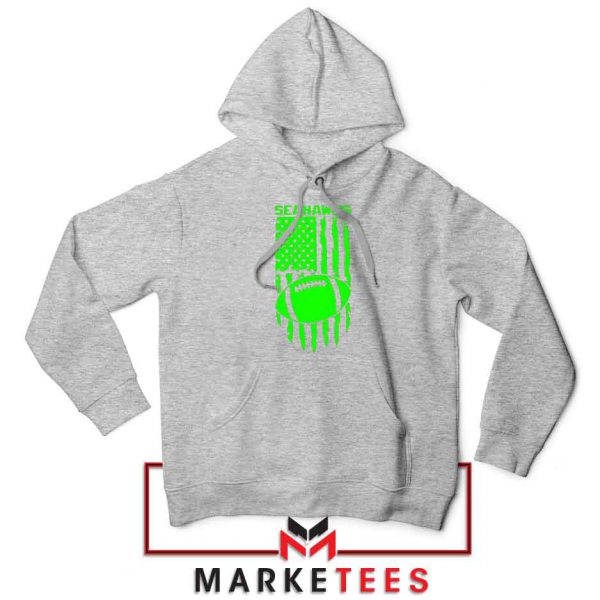 Seahawks Football Graphic Grey Hoodie