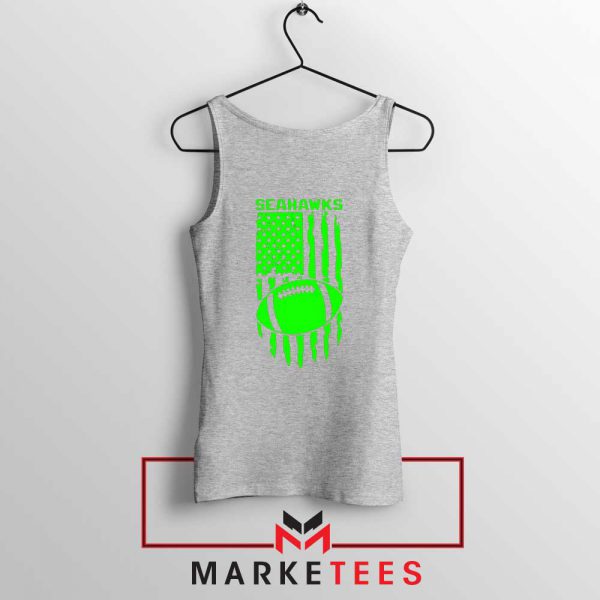 Seahawks Football Graphic Grey Tank Top