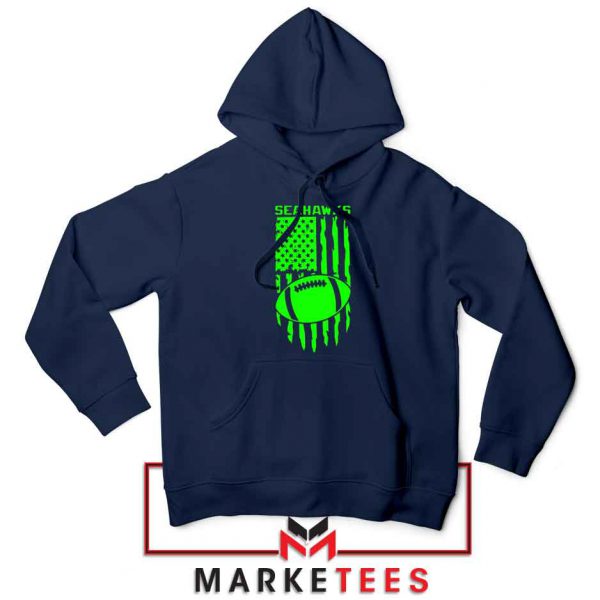 Seahawks Football Graphic Navy Hoodie