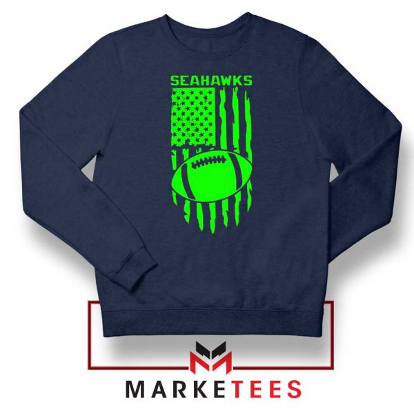 Seahawks Football Graphic Navy Sweater