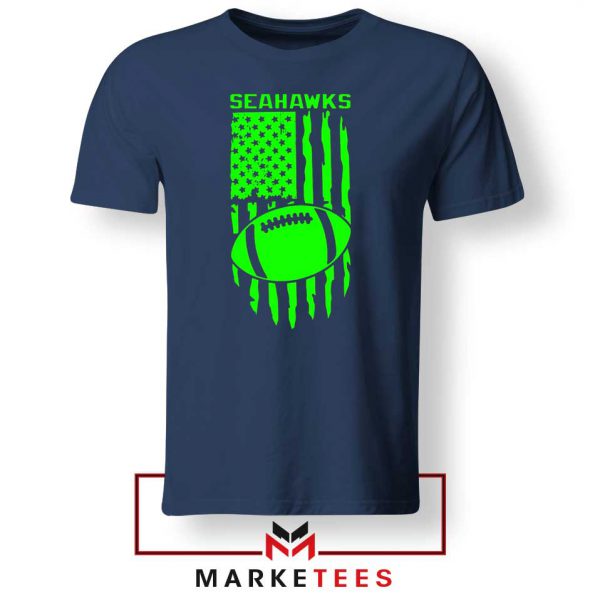 Seahawks Football Graphic Navy Tshirt