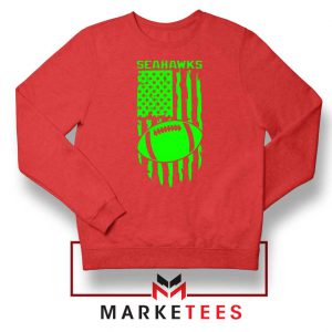 Seahawks Football Graphic Red Sweater