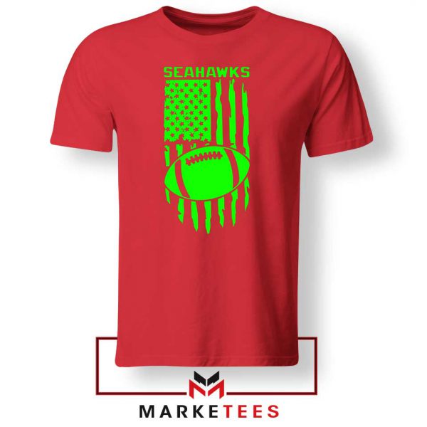 Seahawks Football Graphic Red Tshirt