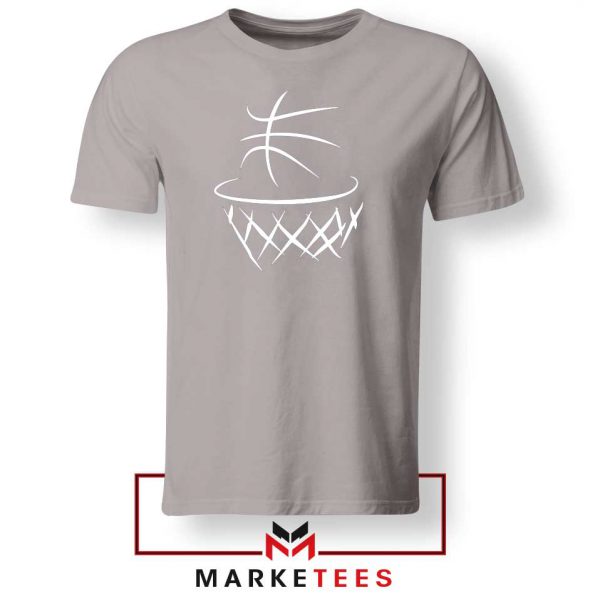 Basketball NBA Graphic Grey Tshirt