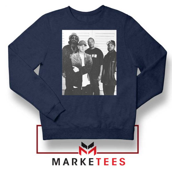 Best 90s Vintage Rappers Navy Sweatshirt