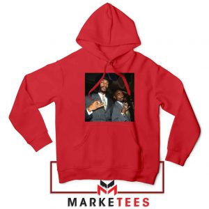 Dogg Father and Makaveli Red Hoodie