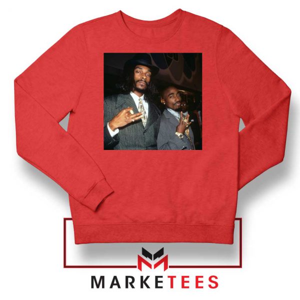 Dogg Father and Makaveli Red Sweatshirt