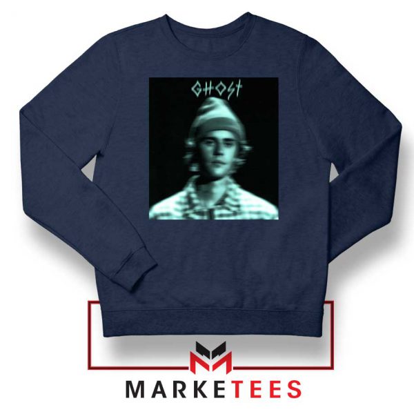 Ghost Justin Bieber Navy Blue Sweatshirt