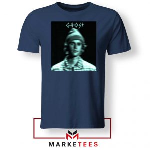 Ghost Justin Bieber Navy Blue Tee