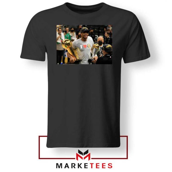 Giannis The Greatest NBA Finals Black Tshirt