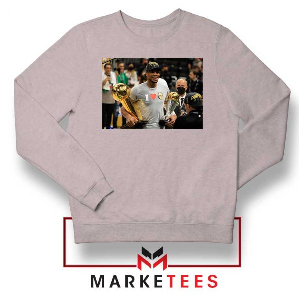 Giannis The Greatest NBA Finals Grey Sweater