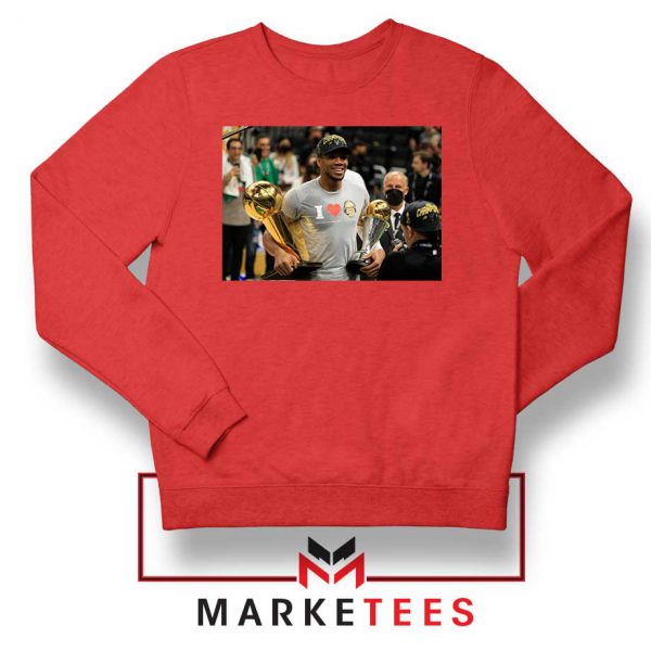 Giannis The Greatest NBA Finals Red Sweater