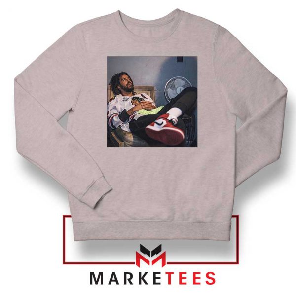 Hollywood Cole Rapper Grey Sweater