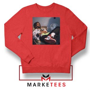 Hollywood Cole Rapper Red Sweater
