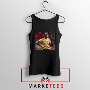 Ian Wright Arsenal 90s Black Tank Top