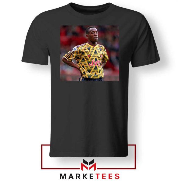 Ian Wright Arsenal 90s Black Tshirt