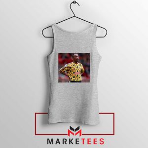 Ian Wright Arsenal 90s Grey Tank Top