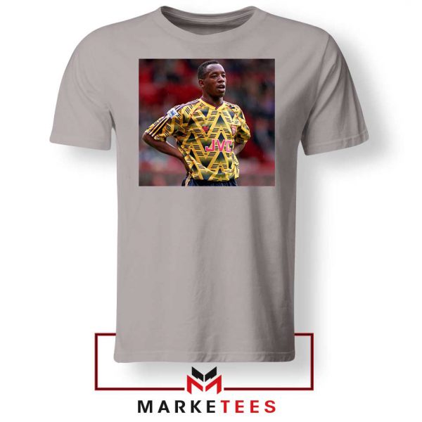 Ian Wright Arsenal 90s Grey Tshirt