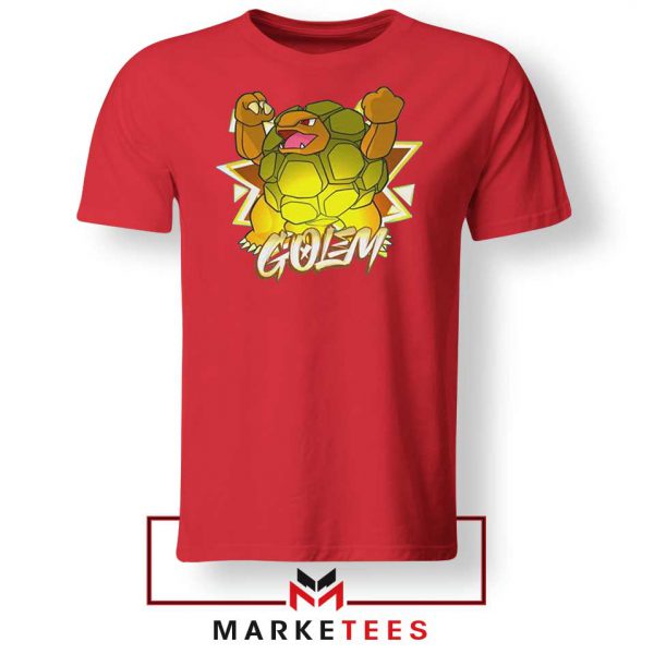 Pokemon Golem Gen 1 Red Tee