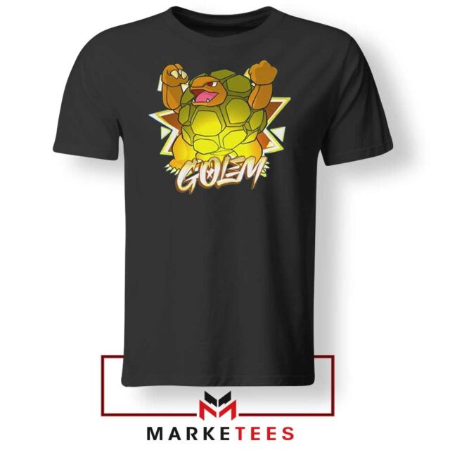 Classic Pokemon Golem Gen 1 Retro Gamer Graphic Tee