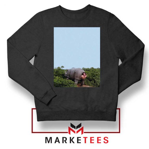 Rhino Birth Ace Ventura Black Sweater
