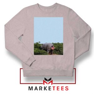Rhino Birth Ace Ventura Grey Sweater