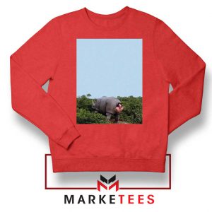Rhino Birth Ace Ventura Red Sweater