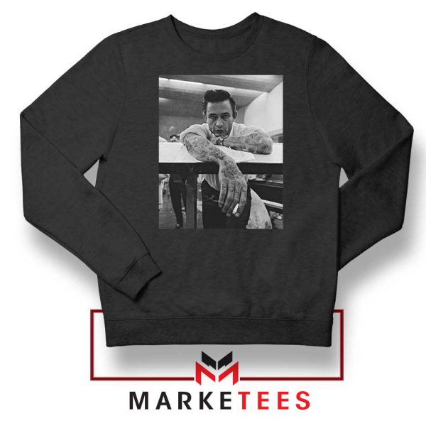 The Man in Black Tattoo Black Sweatshirt