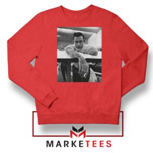 The Man in Black Tattoo Red Sweatshirt